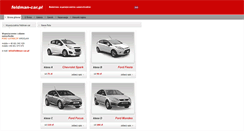 Desktop Screenshot of feldman-car.pl