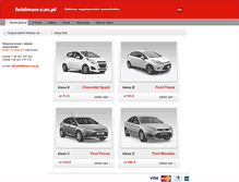 Tablet Screenshot of feldman-car.pl